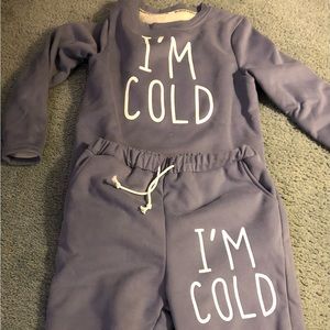 Fleece 2 piece lounge wear
